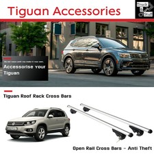 Roof Bars For VW Tiguan Cross Bars, Roof Rack EASY FIT - FREE P&P - No Drilling 