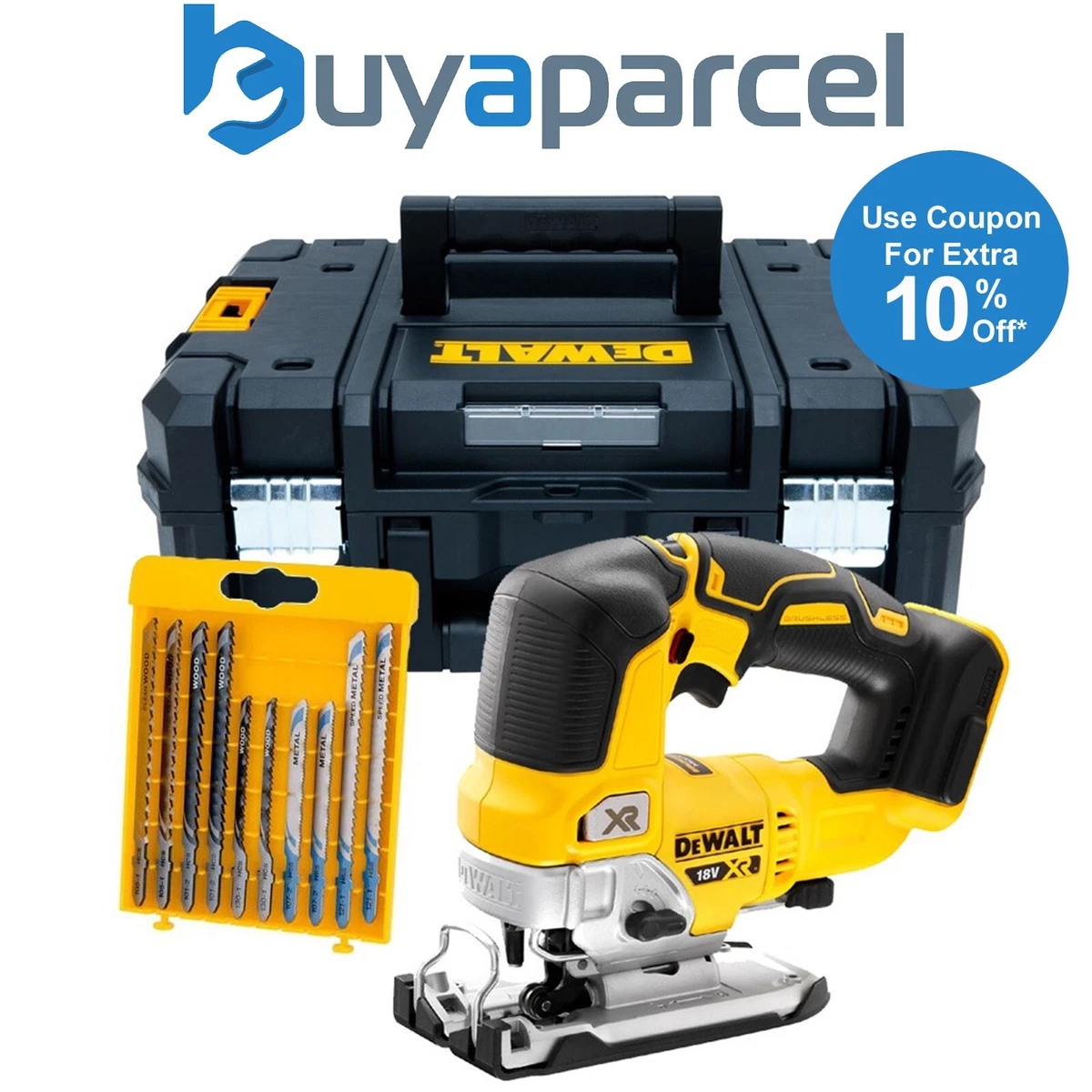 DeWalt DCS334N 18v XR Cordless Brushless Top Handle Jigsaw Bare