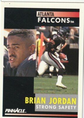 FREE SHIPPING-MINT-1991 Pinnacle Brian Jordan #126-PLUS FALCONS BONUS CARDS