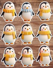 Cute Penguin Die Cut Vinyl Stickers Set Scrapbooking Laptop Water Bottle