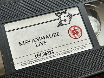 KISS VHS Video Tape ANIMALIZE Live Uncensored Concert UK Eric Carr