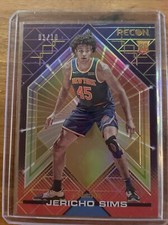 2022 Panini Recon Jericho Sims GOLD Holo #'d 02/10 New York Knicks