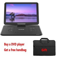 Boifun 17.5 Portable DVD Player with Large Swivel Screen,Region Free,Handbag,UK