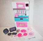 Vtg 1997 Barbie Fun Fixin Stove Set Pots Pans Accessories Complete 67692 Mattel