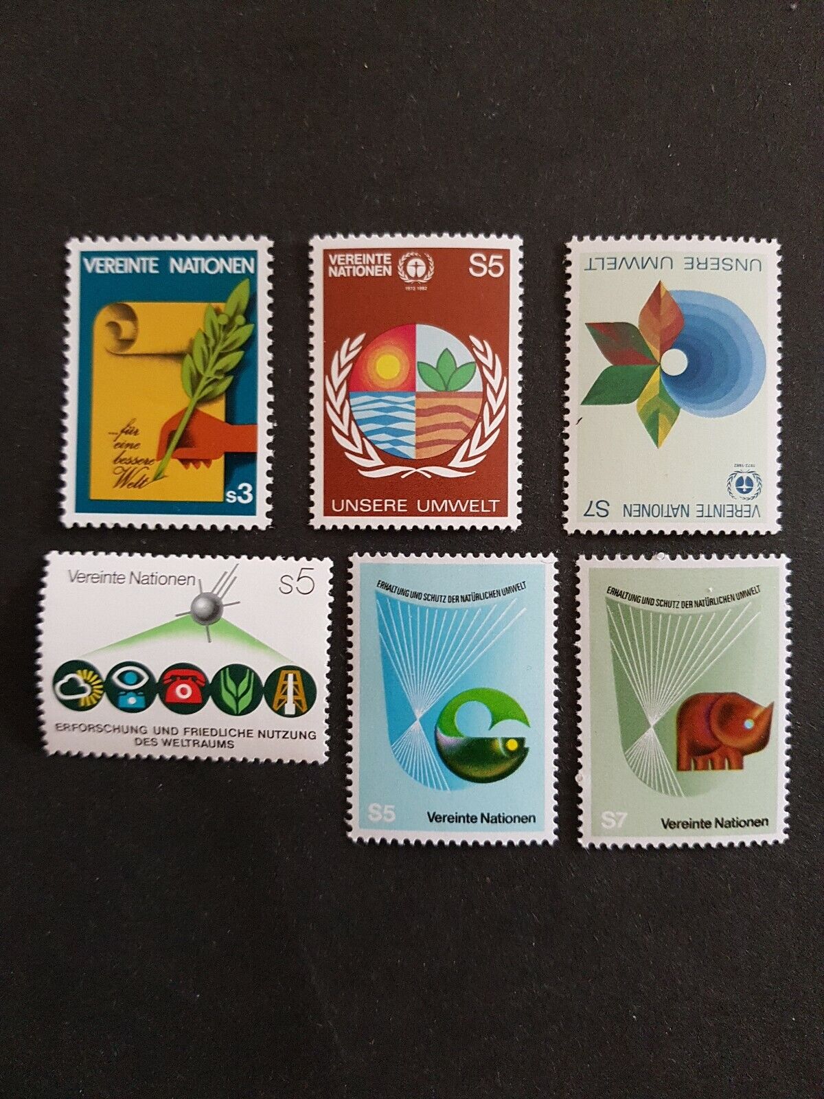 Stamps UN Ranking TOP3 Vienna MINT 1982. Popular popular