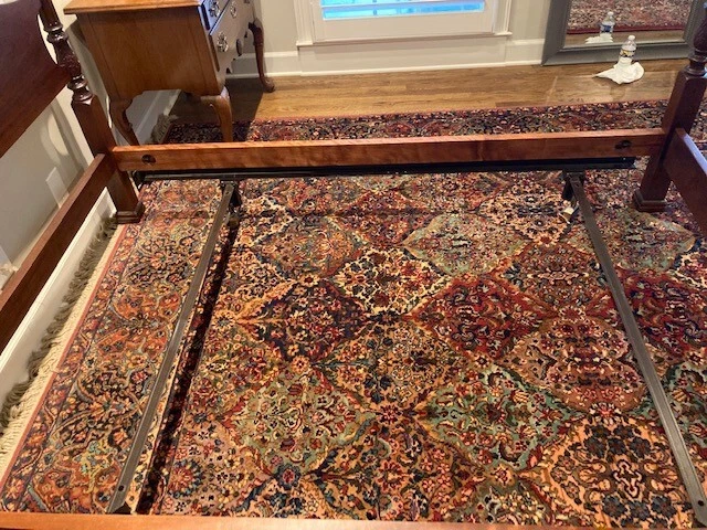 DE COLECCIÓN CHARAK COMPLETO/DBL CAOBA 4 POSTES BD (#676), COLCHÓN, BX SPG., ORIG. FAM. PROPIO Foto 4 de 4