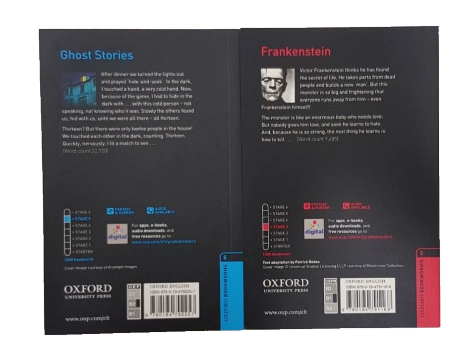 Oxford BOOKWORMS : Linguistics book : Frankenstein & Ghost Stories (2 pcs.) - Image 4 of 4