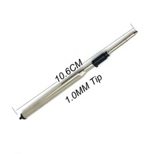 2pcs 106mm Long 1.0mm Tip Blue/Black Rollerball Ball Pen Refill M16 Fits For