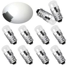 10Pcs 1487 1447 Bulb 1446 1449 E10 Led Bulb E10 Screw Flashlight Bulbs 10-30V