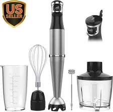 Immersion Blender Handheld Corded Hand Blenders Set 1100W, Trigger Variable S...