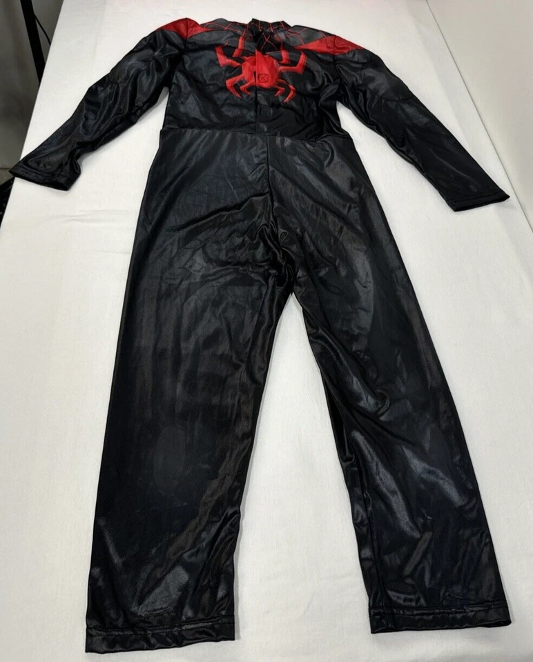 Disney Spiderman Body Disfraz Talla 5 Negro TRAJE SOLO SIN MÁSCARA Araña Roja Nuevo con Etiquetas Foto 3 de 4