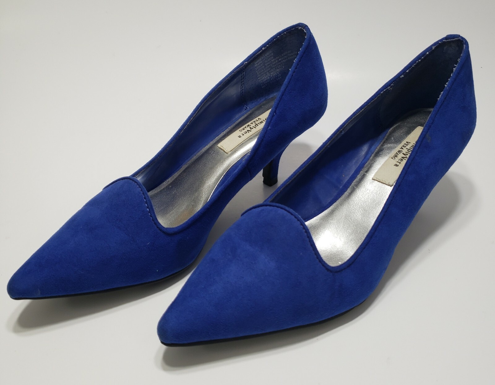 Simply Vera Vera Wang Womens Shoes Blue Kitten Heels shoes Size 6.5 | eBay