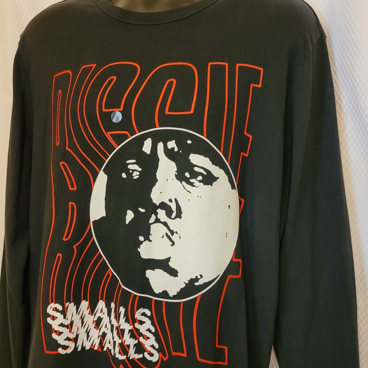 Notorious BIG Biggie Smalls Long Sleeve Black Graphic T Shirt NWOT