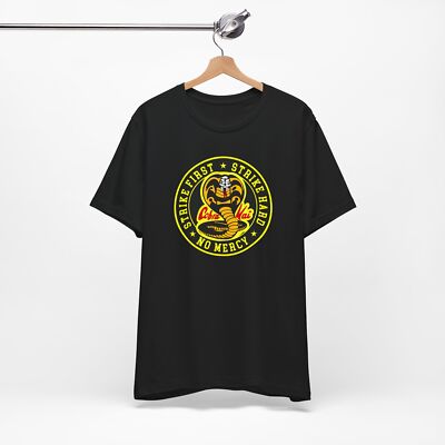 Cobra Kai t-shirt, Strike First t-shirt, Karate Kid Parody Custom Inspired