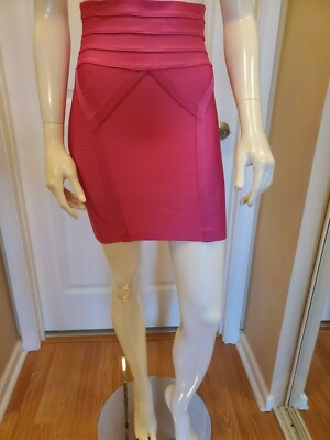 Jupe Bandage Taille Haute Bebe Rose Violet - Taille S - Longueur 17 Pouces - Occasion Très Bon état