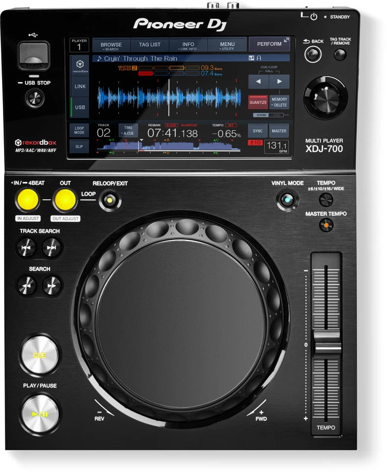 Pioneer DJ XDJ-700 2 Units Pair + DJM-450 Compact DJ Controller Mixer Set 100V - Image 3 of 4