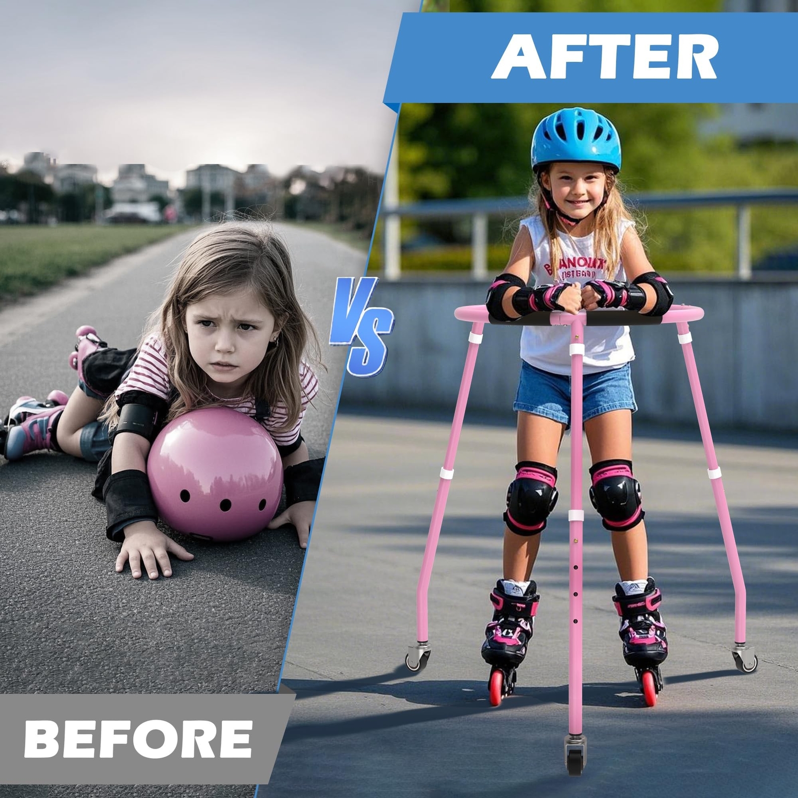 GanFindX Skater Aid for Kids Roller Skating, Roller Skate Trainer for Kids To...