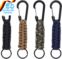 Paracord SchlüSselanhäNger, SchlüSselkette Mit Karabiner Paracord AnhäNger, 4 St