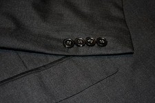  2895 Ermenegildo Zegna Wool Gray Serge Jacket Blazer 40R ITALY