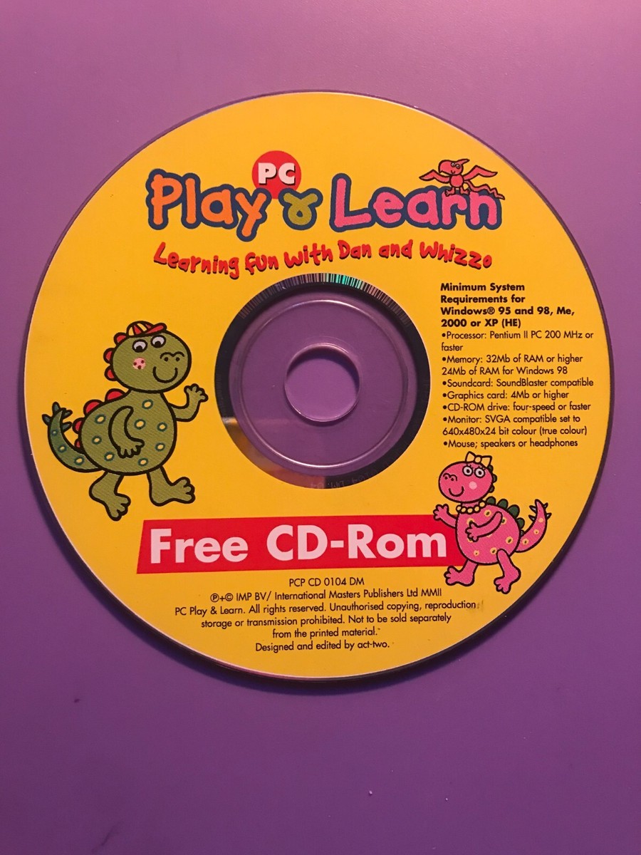 (CTP)Learn to Read96冊+CD PC. PLAY AND LEARN - LEARNING FUN WITH DAN AND WHIZZO - CD ROM