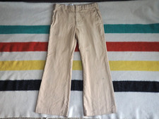 VTG 70s LEVIS Panatela Faded Distress Retro Hippy 34x30 Flare Tan Pants Talon