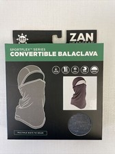 Zan Headgear WB4L410 Charcoal Heather Convertible Balaclava Moisture Wicking
