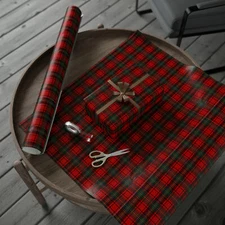 Plaid Christmas Wrapping Paper