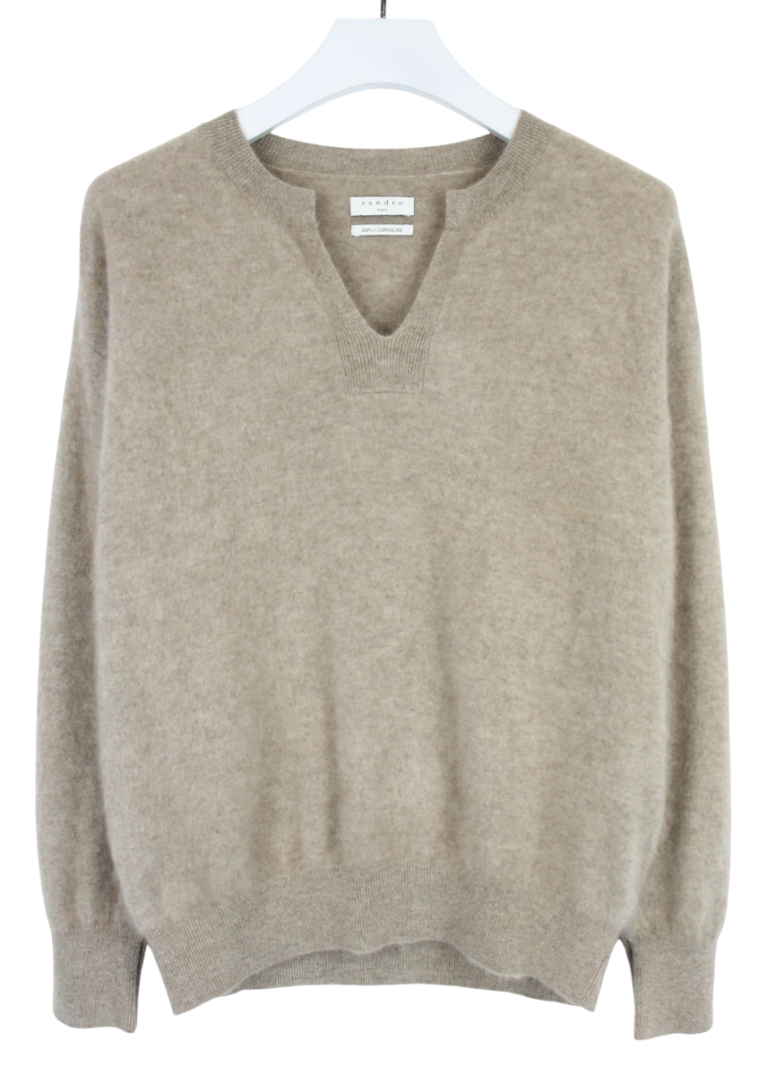 Klassischer Kaschmirpullover Sandro Pullunder Sandro Cashmere