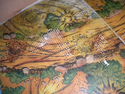 Tablero Wargaming Vintage Con Miniatura 9 Vehículos y 15 Soldados 27" X 36" - Imagen 5 de 21