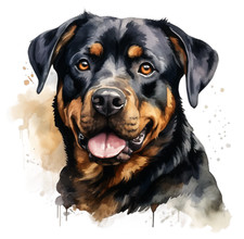 Adesivo auto cane gigante XXXL Rottweiler adesivi cani sticker