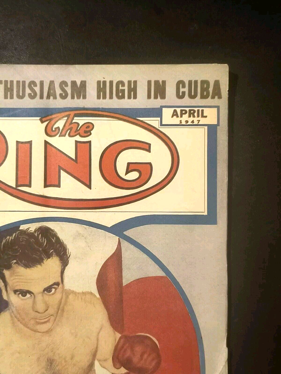 Magazine The Ring Avril 1947 – Édition Vintage Avec Marcel Cerdan Et Joe Louis