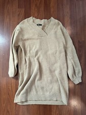 Beige/Brown Tunic Sweater Dress Size Medium