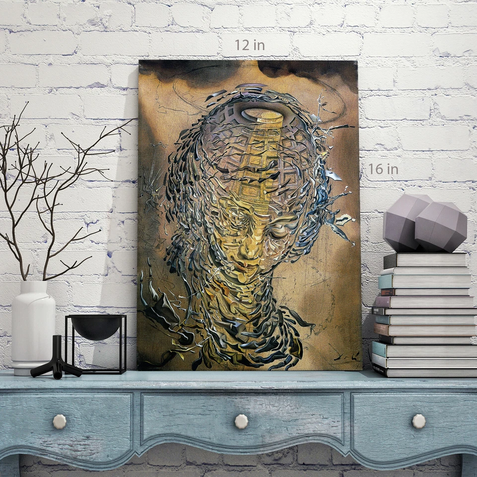 Impresión de cuadro de arte de pared en lienzo con cabeza rafaelesca Salvador Dalí - Foto 4 de 4