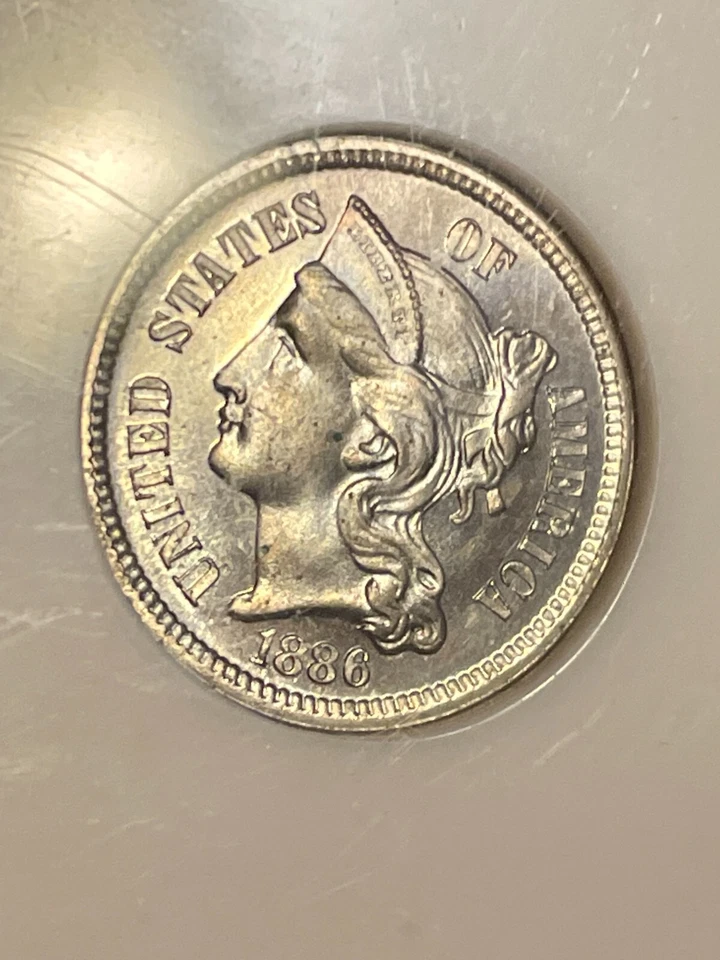 1886 3 CENT NICKEL NGC PR67 - Image 2 of 4