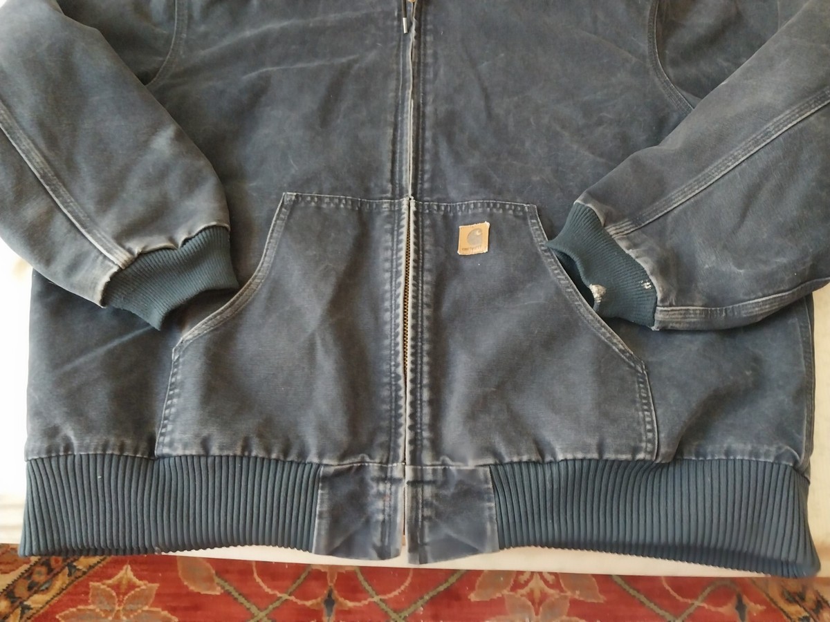 Carhartt Men's J130 MDT Midnight Blue Jacket Quilted Lining 2XL