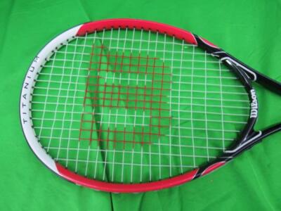 Wilson Roger Federer Titanium Tennis Racket Red Black And White | eBay