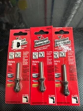 New 3-pack lot Vermont American rotary file ball tip 16674 1/4" drill shank