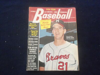 1964 STREET AND SMITH'S BASEBALL MAGAZINE - WARREN SPAHN COVER - SP 1523C