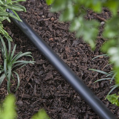 Raindrip 061005P Polyethylene Black Drip Watering Hose 0.7 O.D. in. x 50 L ft.