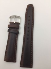 Hadley Roma Oil-Tan Leather Men 22R MS881 22mm Brown Watch Band