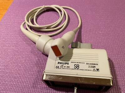 Philips S8 Phased Array Probe, Model 21350A, 8-3 MHz, Sonos 4500 and 5500
