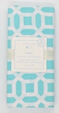 POTTERY BARN BABY  HARPER PEYTON GEO CRIB FITTED SHEET  AQUA