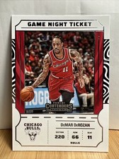 2022-23 Panini Contenders DeMar DeRozan Game Night Ticket #4 Chicago Bulls