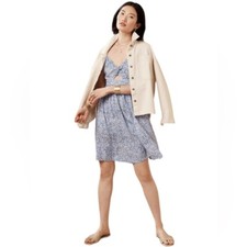 Banana Republic Blue And White Fit And Flare Dress, Size XL, NWT