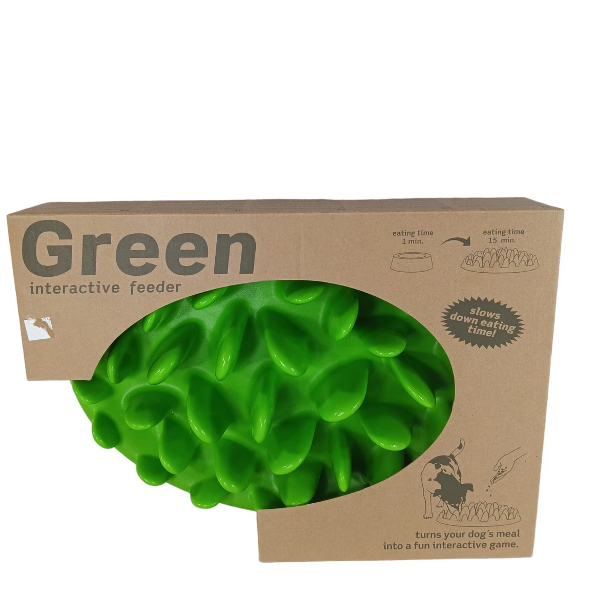 Northmate Green Interactive Slow Feeder for Dogs 16 Large Plastic NOB