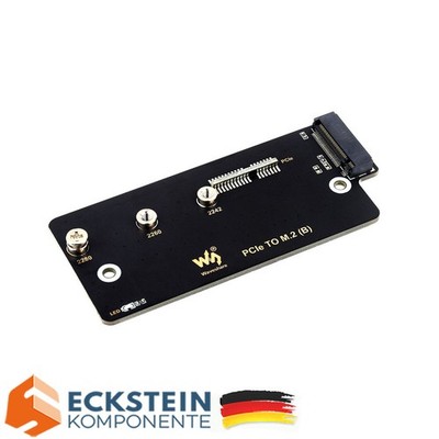 WaveShare PCIe to M.2 Adapter (B) Supports NVMe M.2 SSD for Raspberry Pi CM4