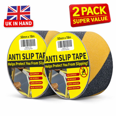  2x Anti Rutsch Anti Rutsch Grip Selbstklebeband Strapazierfähig Wasserdicht Beständig 