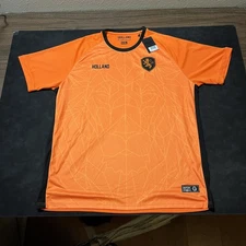 Holland Collection Shirt Mens 2XL Orange Dutch Originals Lion Soccer Jersey XXL