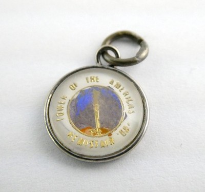 Hoffman Sterling Silver 1968 San Antonio TX World Fair Hemisphere Charm Pendant
