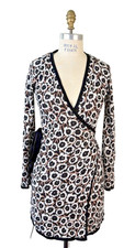 NWT Diane Von Furstenberg Target Sweater Wrap Dress Size Poppy Floral Knit Sz XS